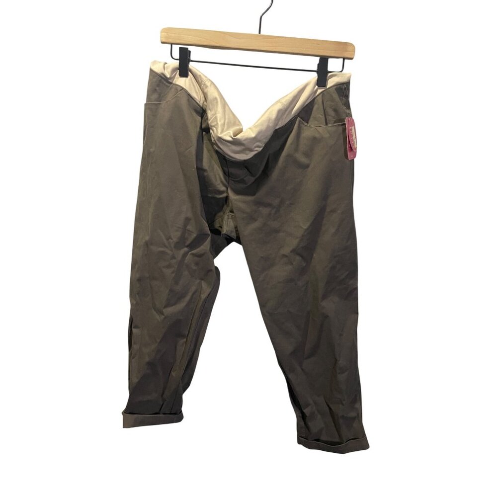 Isabel Maternity Pants By Ingrid & Isabel Size 14 Taupe‎ Stretchy